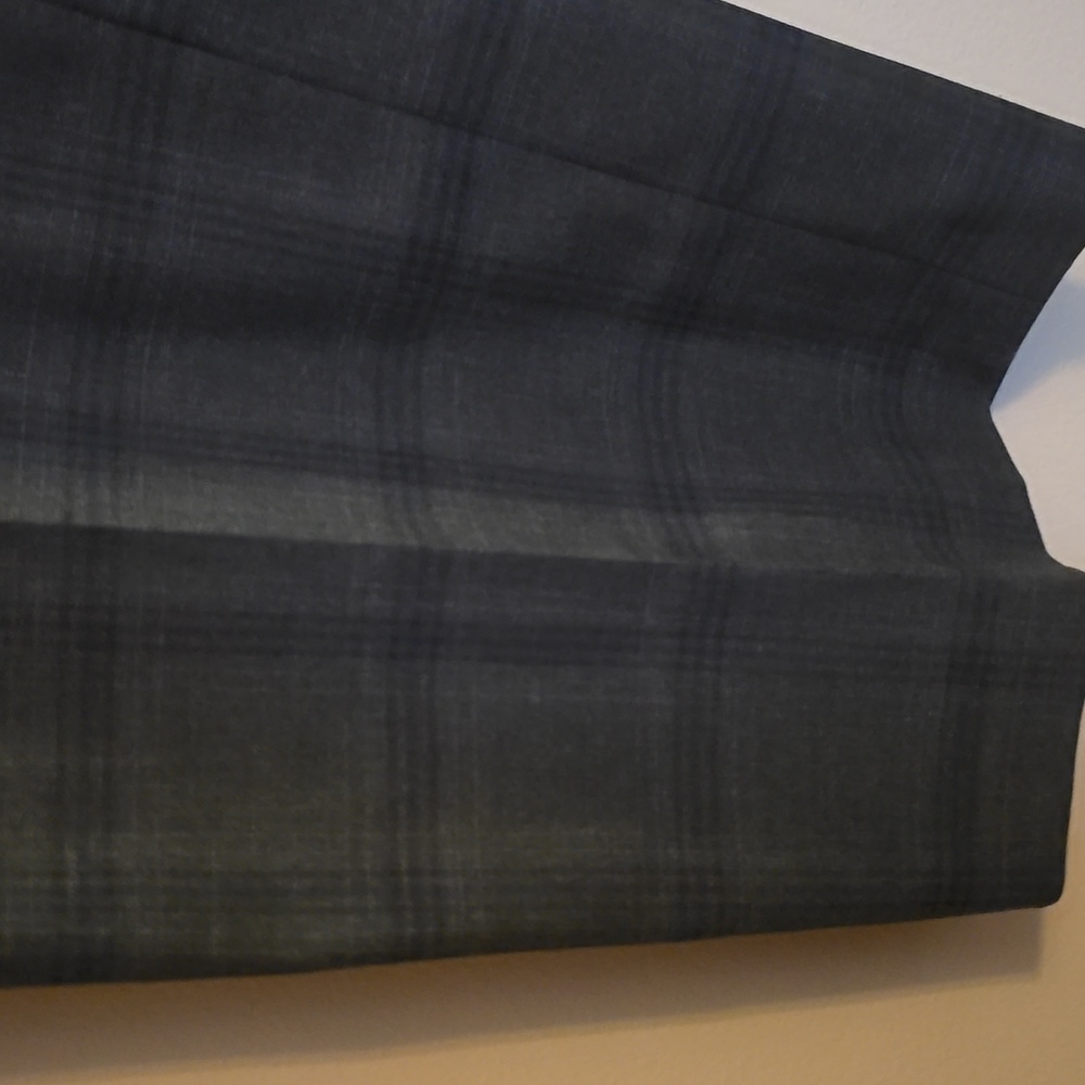 New Shaquille O'Neal Men's Size 48x32 Gray Plaid Dress Pants Trousers - Picture 3 of 9